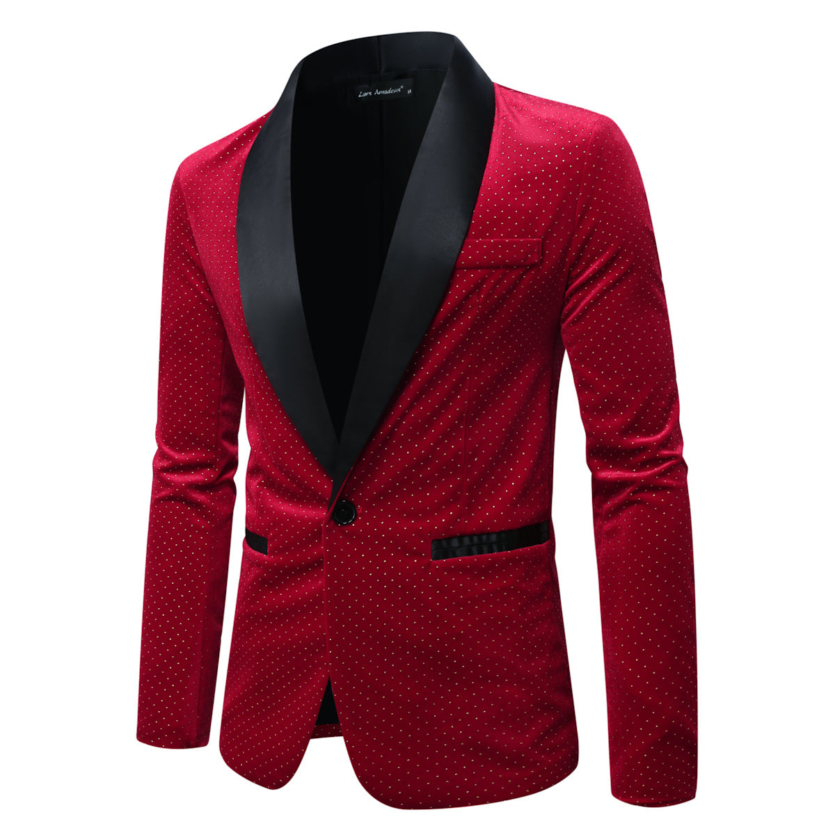Men Casual Loose Versatile Color Blocked Order A Suit Jacket