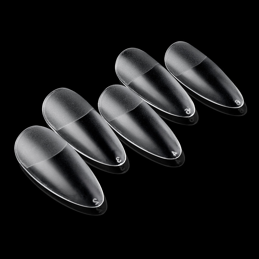 High Quality Transparent Seamless Square Long Ballet Frosted Fake Nails