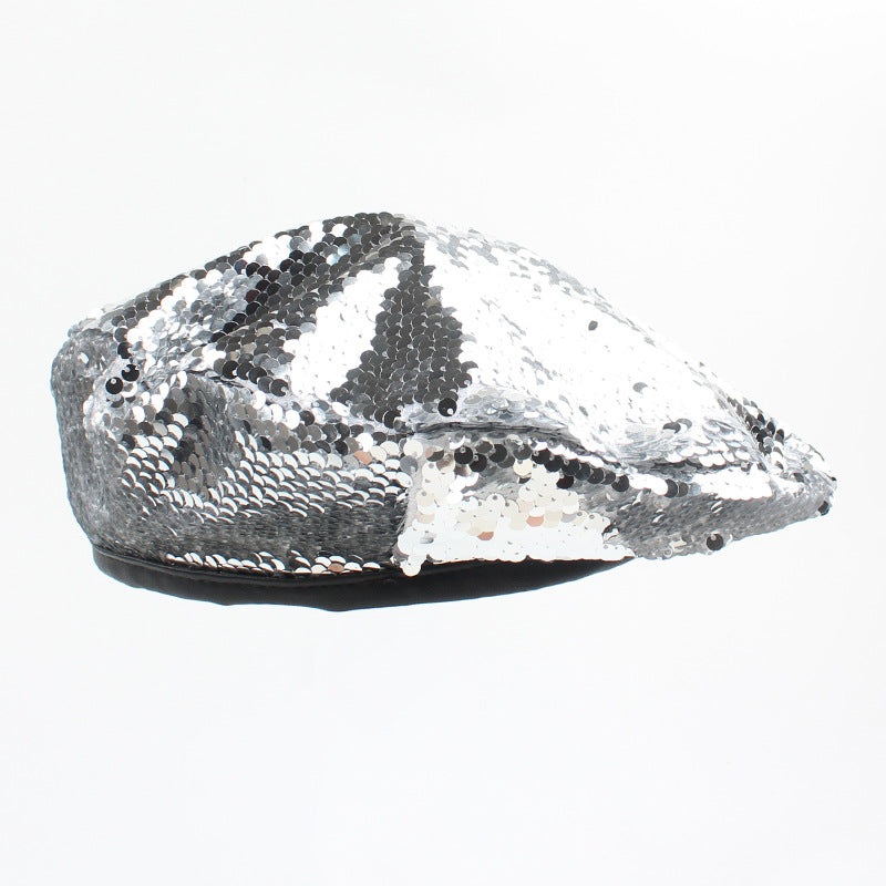 Women's Korean Style Trendy Fashion Sequins Hat