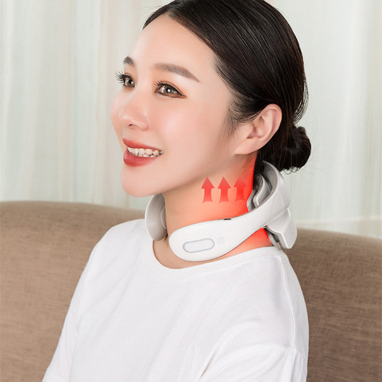Portable Smart Neck Massager Vibration Hot Compress