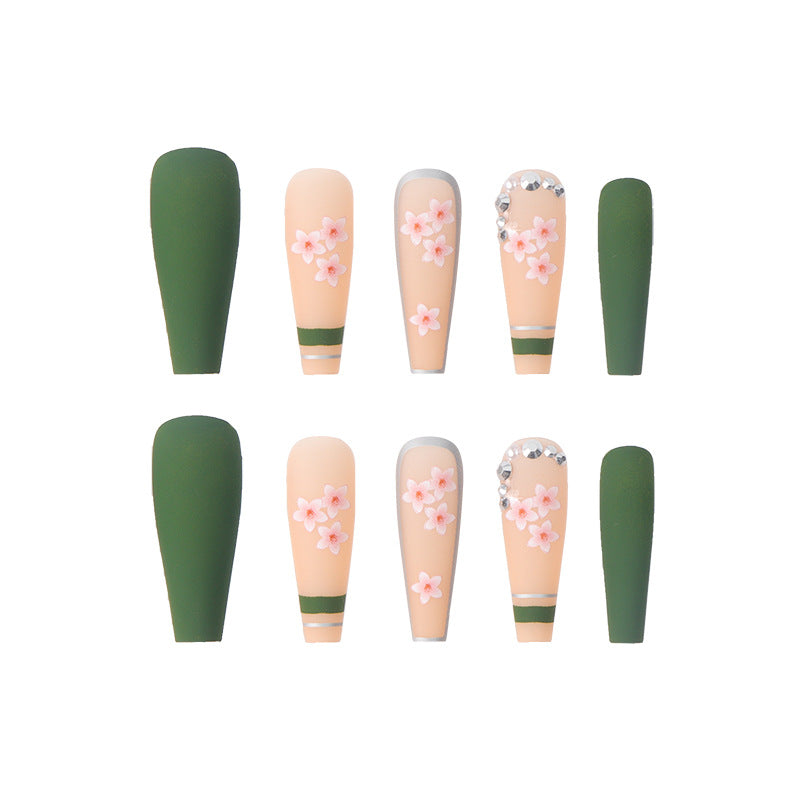 European And American Spring Flowers Bloom Spot Drill Long Wear Manicure