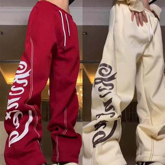 Men's American Vintage Letter Casual Pants