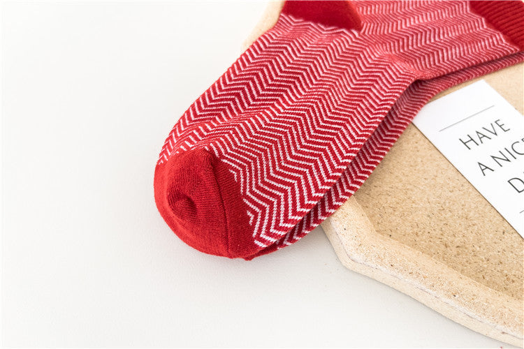 Red Sock Girl's Zodiac Year Christmas Medium Tube