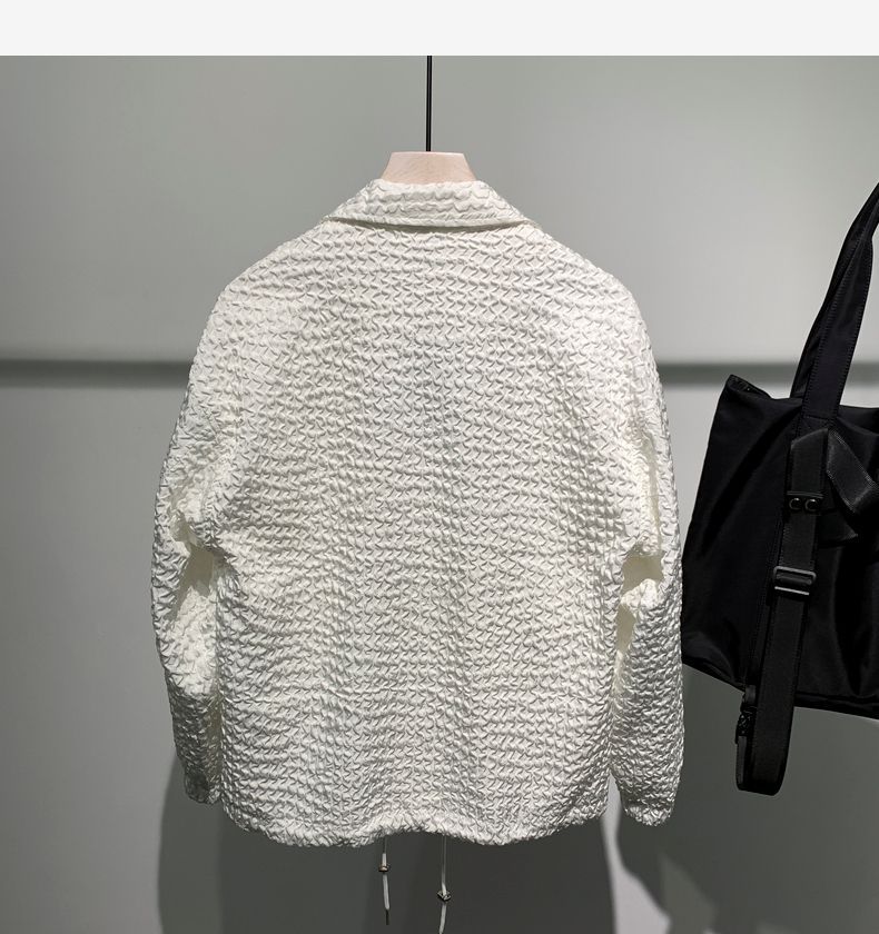 Simple Fashion Polo Collar Loose New Long-sleeved Coat