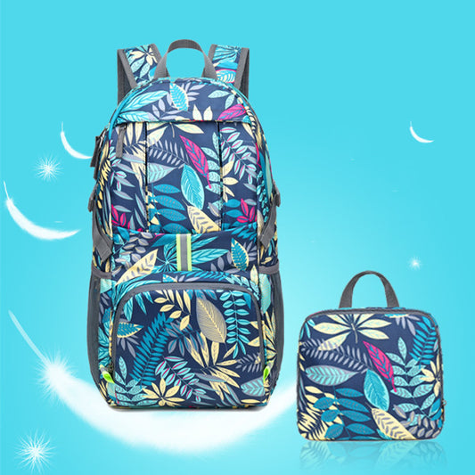 Lightweight Printed Nylon Folding Mountaineering Riding Backpack