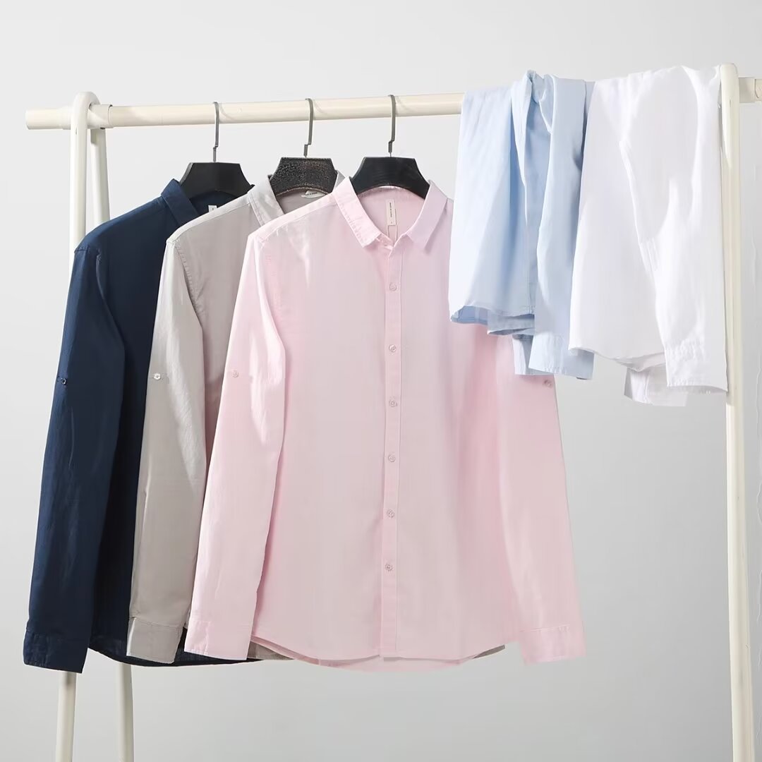 Men's Loose And Simple Artistic Youth Leisure Linen Shirt
