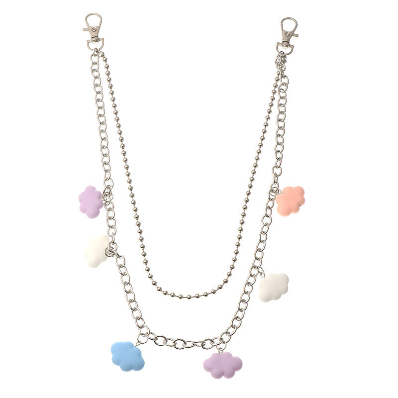 Metal Pants Chain Personality Cloud Pendant