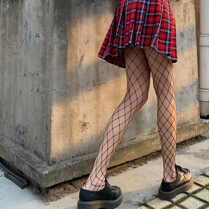 Black Silk Jk Polka Dot Superb Fleshcolor Pantynose