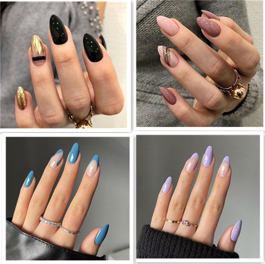 Short Round False Nail Patch