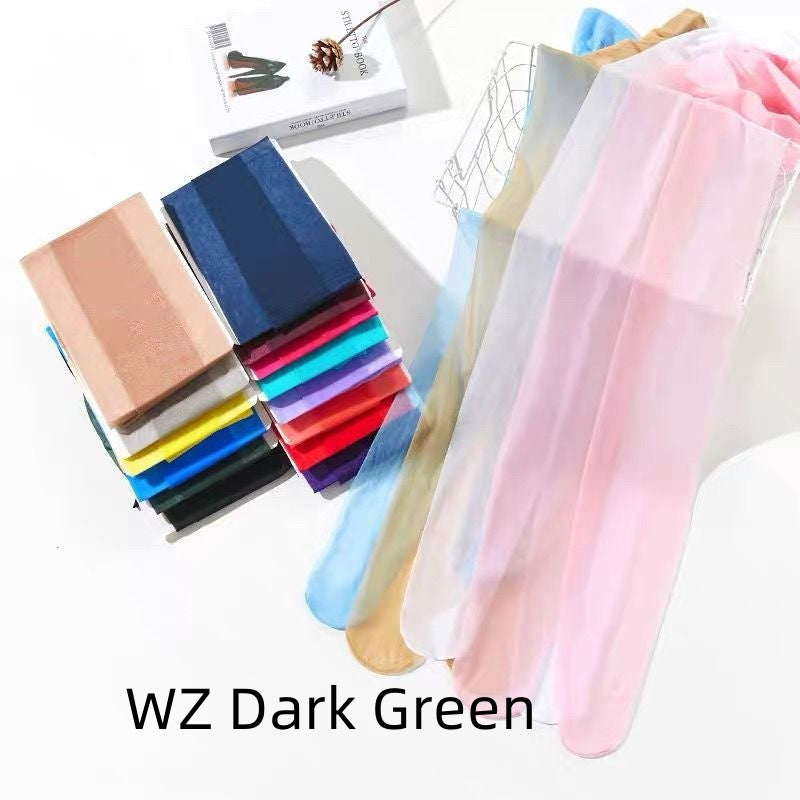 Colorful Japanese-style Snag-resistant Sheer Stockings For A Flawless Radiant Look