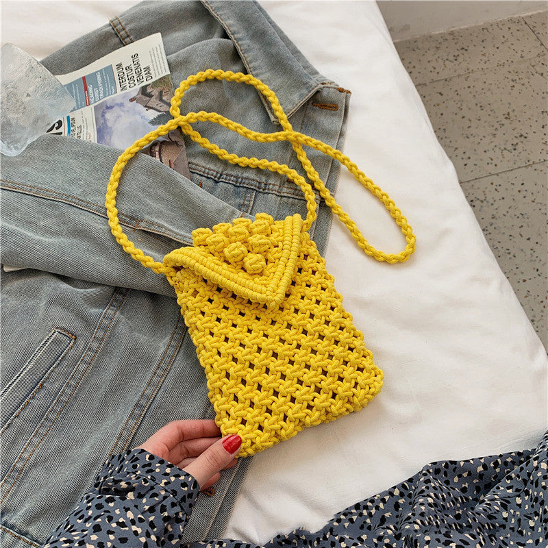 Woven Bag Fashion One-shoulder Western Style Messenger Texture