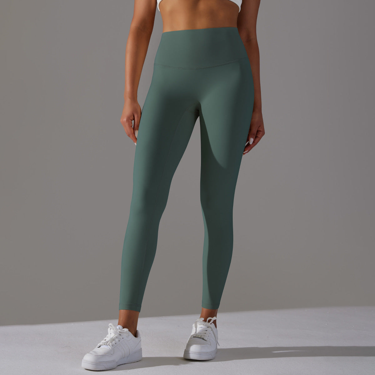 Double-sided Sanding Nude Feel Breathable Cropped Pants Hip Lifting Peach Sports Fitness Yoga Pants