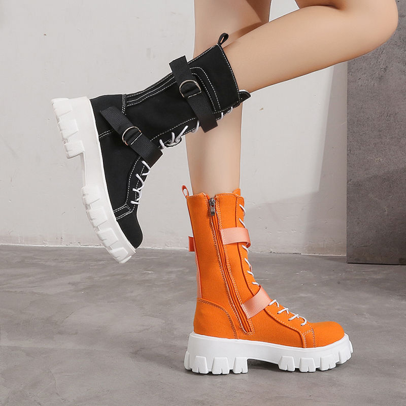 Net Celebrity Skinny Casual Inner Increase All-match Female Boots
