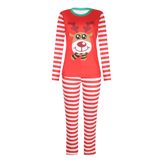 Printed Long-sleeved Casual Parent-child Suit