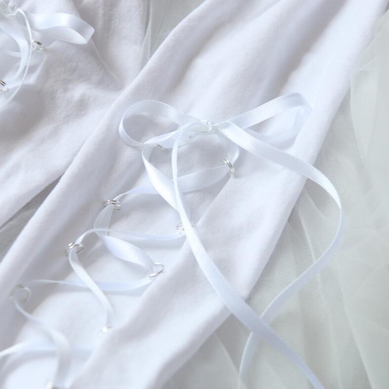 New Japanese Velvet Pantyhose Cross Ribbon