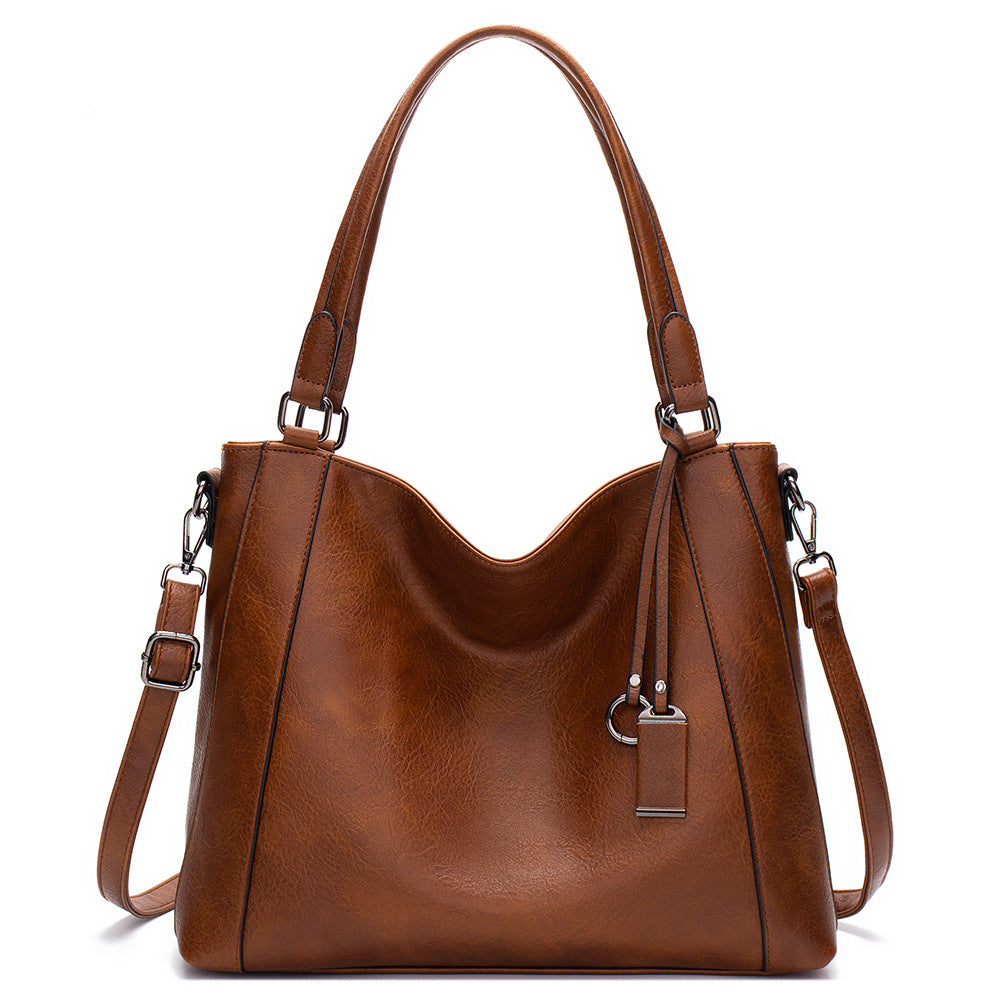 Casual Simple Women's Portable Hand-carrying Shoulder Pu Messenger Bag