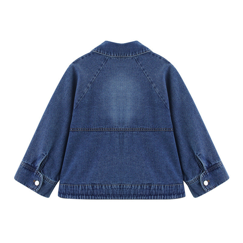 European And American Style Cape Style Denim Jacket Coat