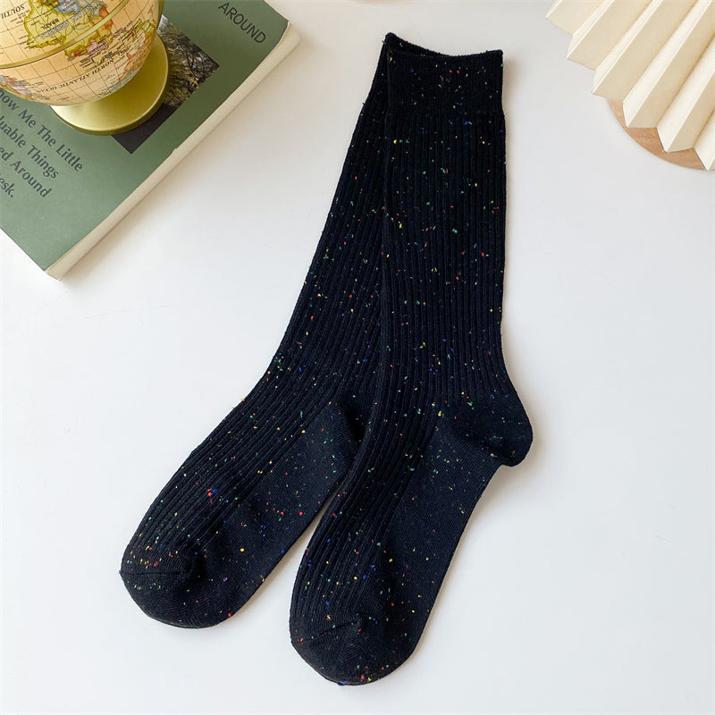 Women's Fashion Simple Breathable Sweat-absorbing Long Socks