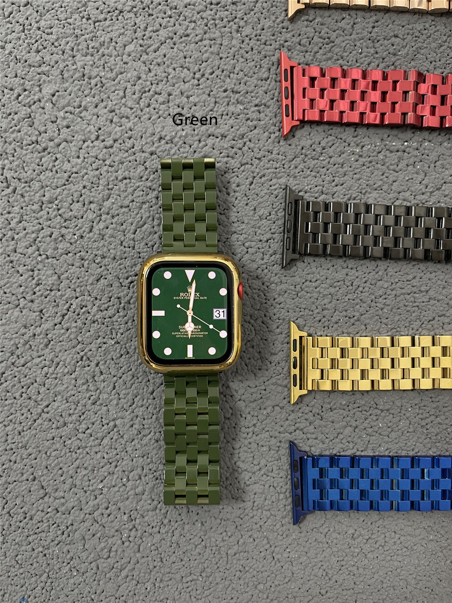 Seven-Color Braided Stainless Steel Strap
