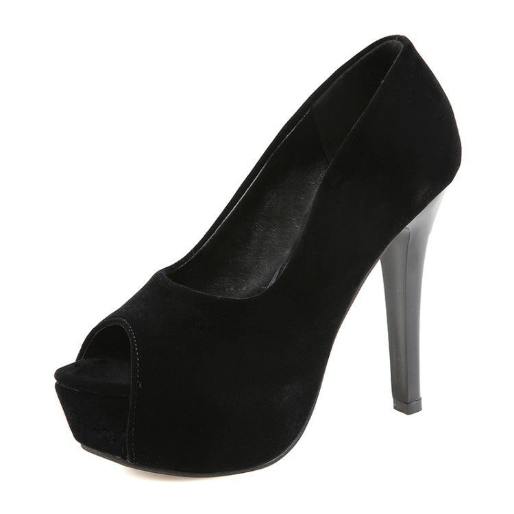 Women's Fish Mouth High Heel Sandals
