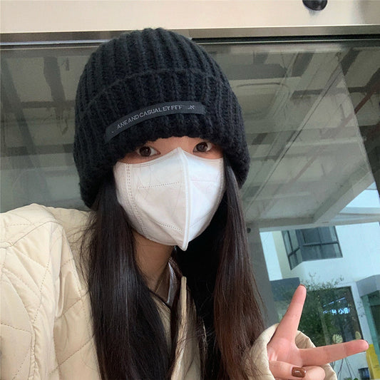 Women's Fashion Versatile Big Head Around Wool Hat