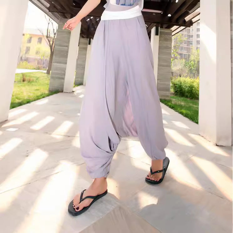 Ethnic Style Casual Yoga Dance Lantern Flying Squirrel Modal Wide Leg Pants