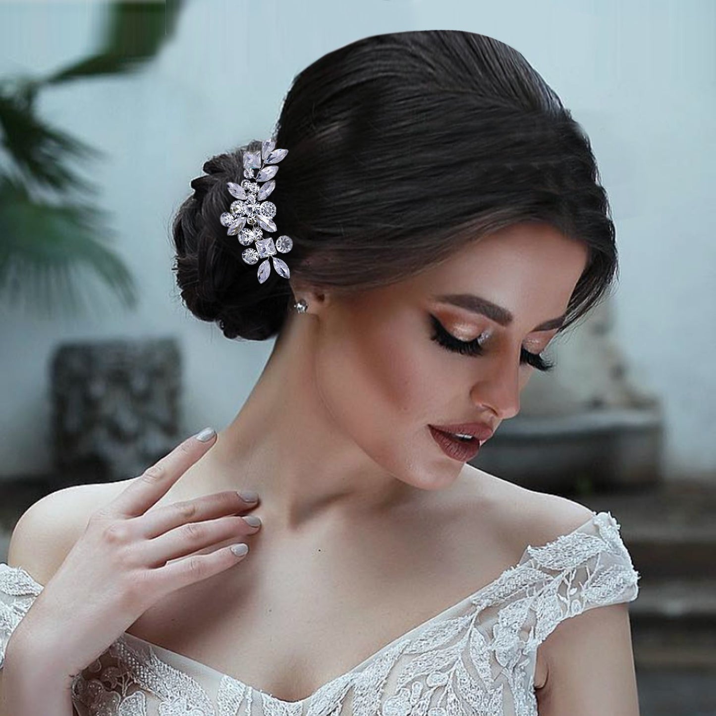 Super Bridal Headdress Wedding Dress
