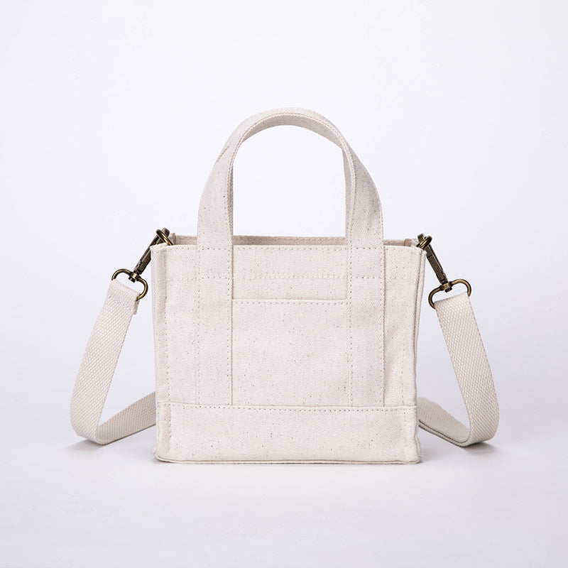 Women's Fashion One Shoulder Canvas Small Square Bag