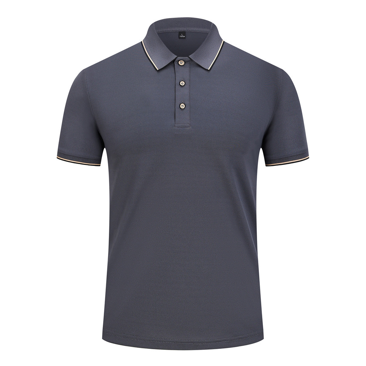 Men And Women Ice Silk Lapel T-shirt