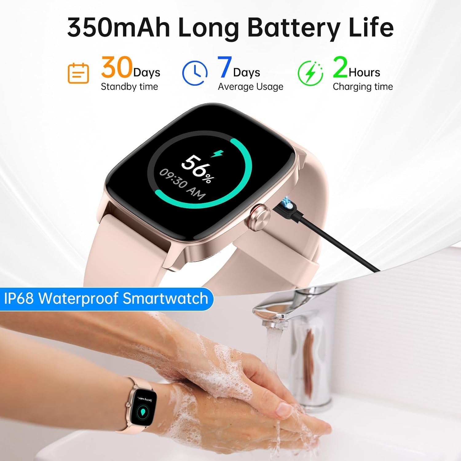 Smart Watch for Men Women with Bluetooth Call & AI Voice, 1.85" HD Fitness Tracker with Heart Rate Spo2 Sleep Monitor, 100+ Sports Modes, Mini Games, IP68 Waterproof Smartwatch for Android Ios Phones