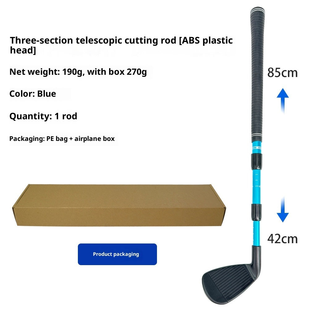 Golf Three-section Telescopic Cutting Rod Indoor And Outdoor