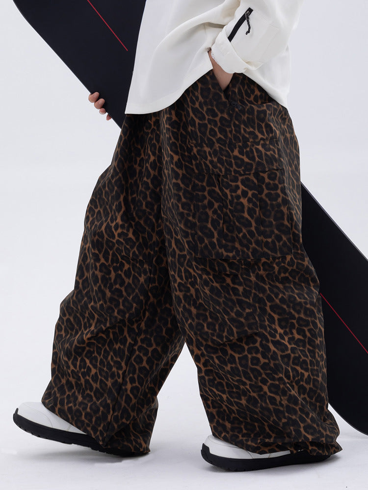 Womens Waterproof Loose-fitting Outdoor Ski Pants