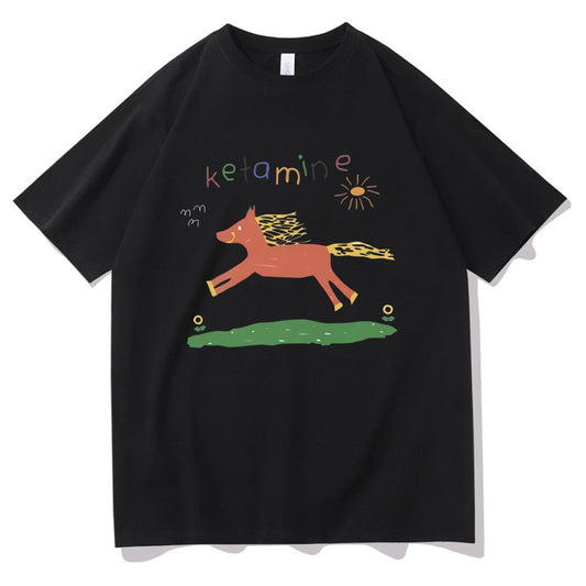 New Loose Print T-shirt Summer