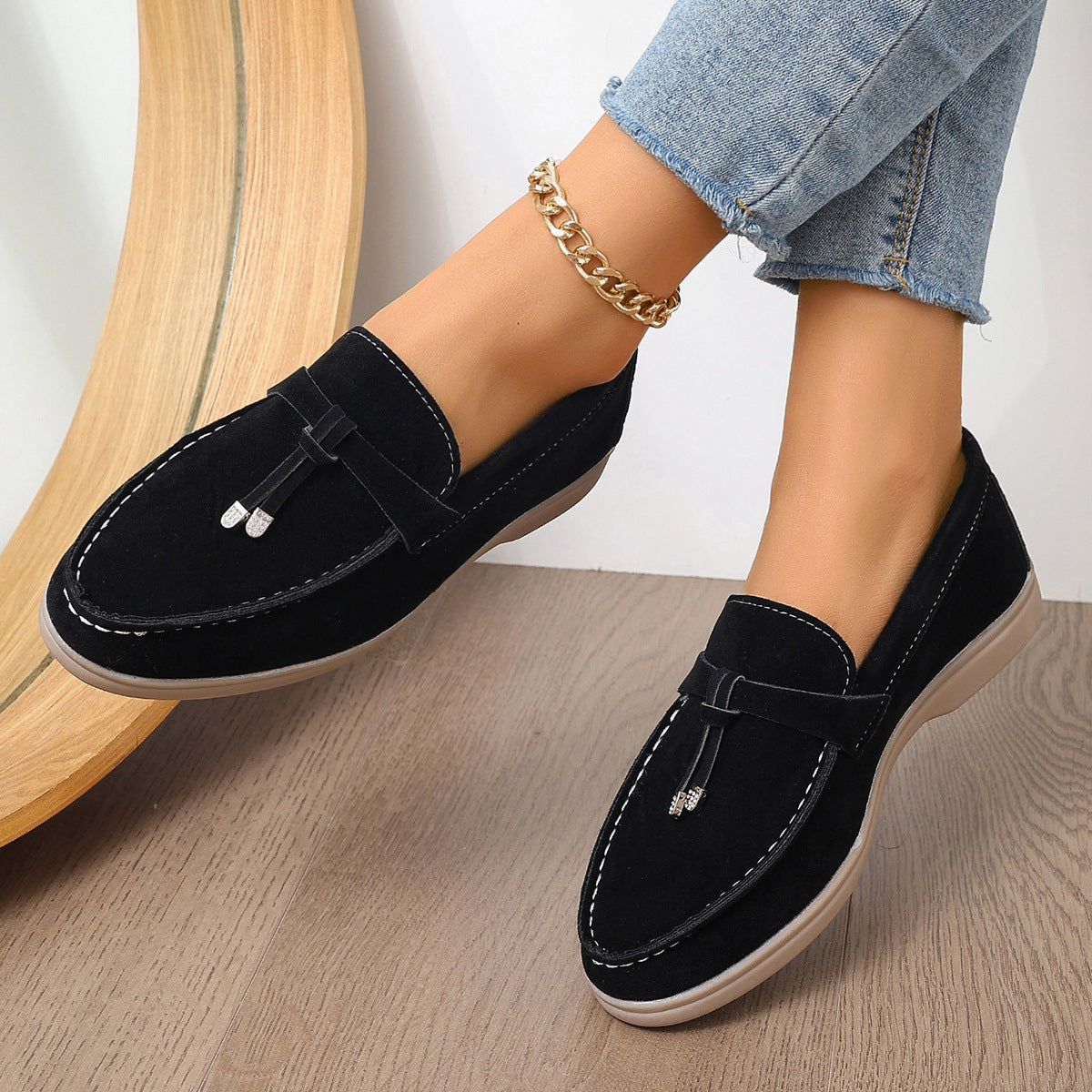 Europæiske og amerikanske slip-on loafers/gommino til udenrigshandel