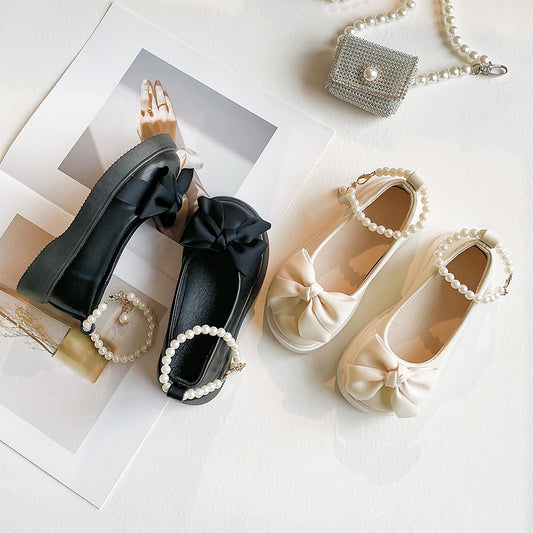 Princess Small Leather Pumps Children's Shoes