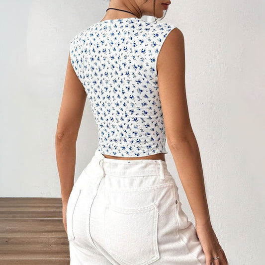 Fashionable Minimalist Slim Fit Womens Top