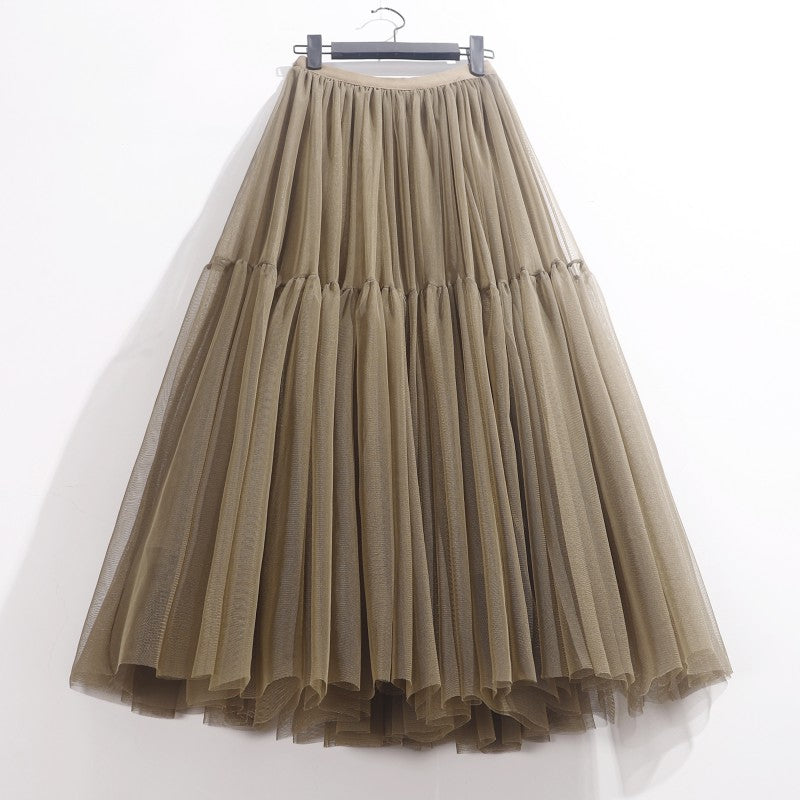 High Waisted Mid Length Cake Mesh Fairy Dress