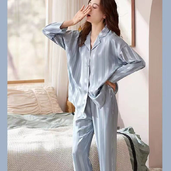 New Loose-fitting Korean-style Long-sleeve And Long-pants Loungewear Set