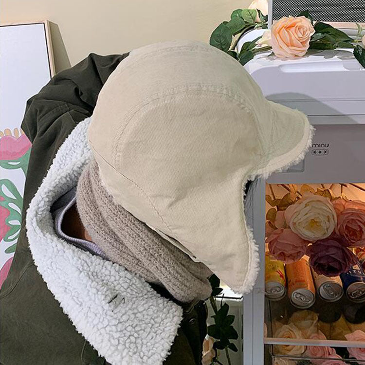 Ladies Vintage Fleece Ear Guards Hat