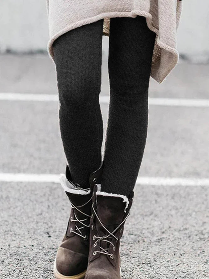 Fashion Brushed Printing Slim Trousers Versatile