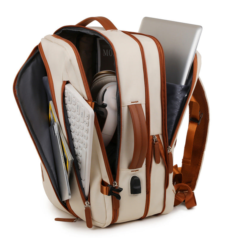 Female Vacuum Compression Large-capacity Backpack