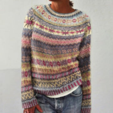 Latest Thick Needle Cloth 3D Digital Printing Men's And Women's Round Neck Sweater
