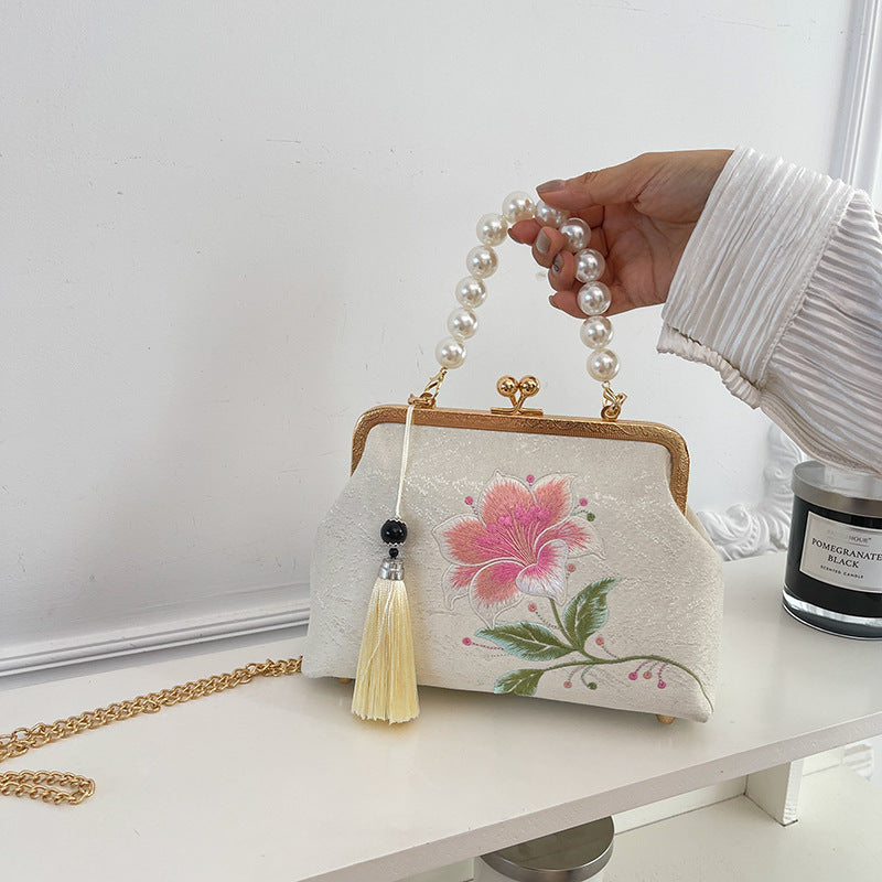 Ethnic-style Embroidered Handbag Shoulder Bag And Crossbody