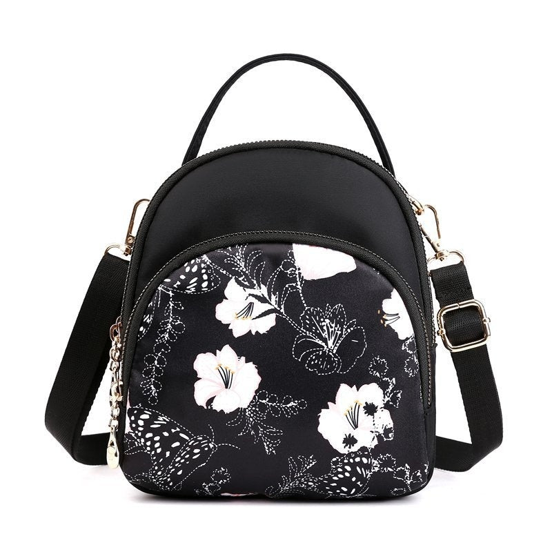 Women's Bags Small Outdoor Travel Backpack Crossbody Handbag Oxford Cloth Ethnic Style