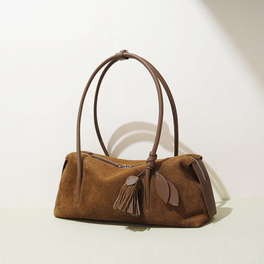 Ruskind Minimalistisk Skuldertaske For Et Afslappet, Tilbagelænet Look