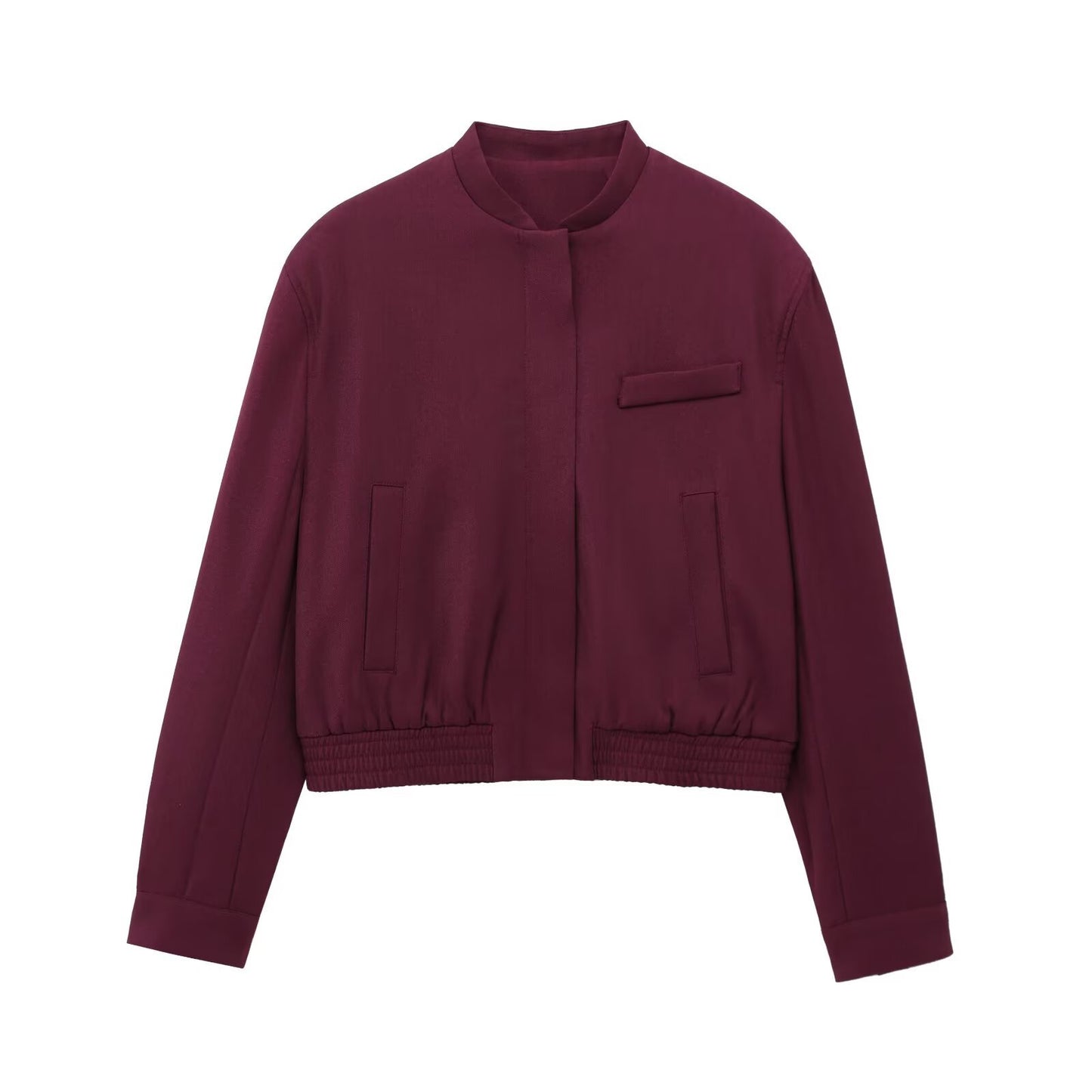 Women's Casual All-match Round Neck Pilot Jacket Suits