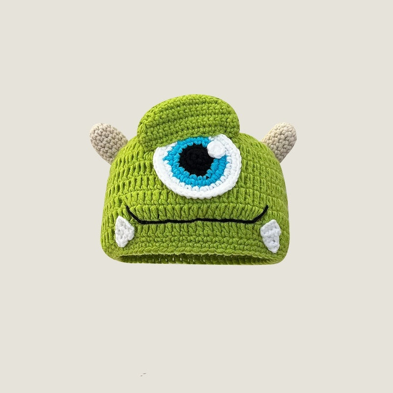 Shrek Monster Knitted Beanie For Women Cartoon Wool Hat