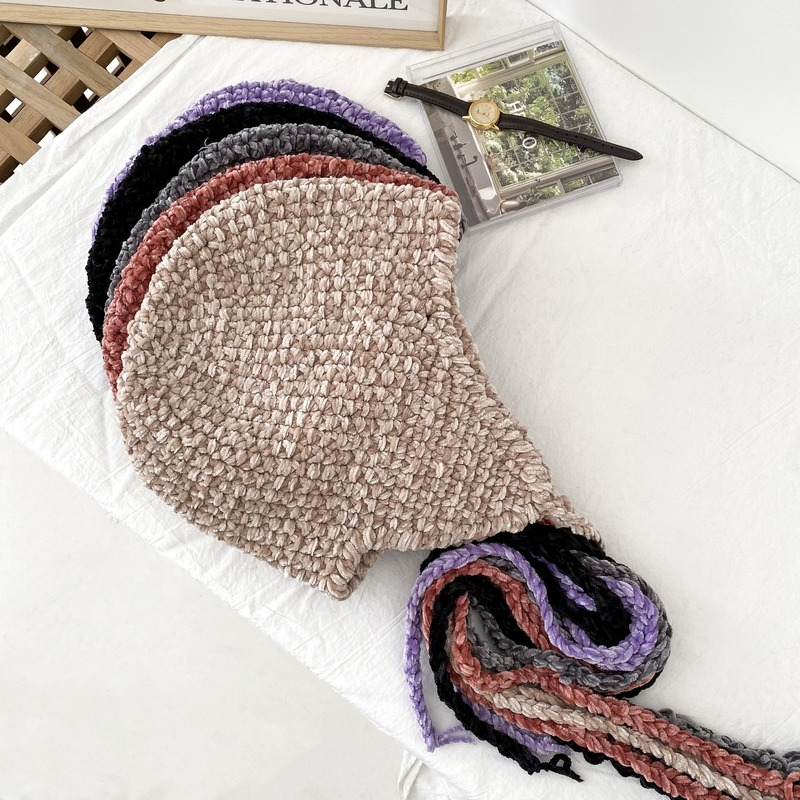Women's Autumn Winter Ear Protection Warm Chenille Hat