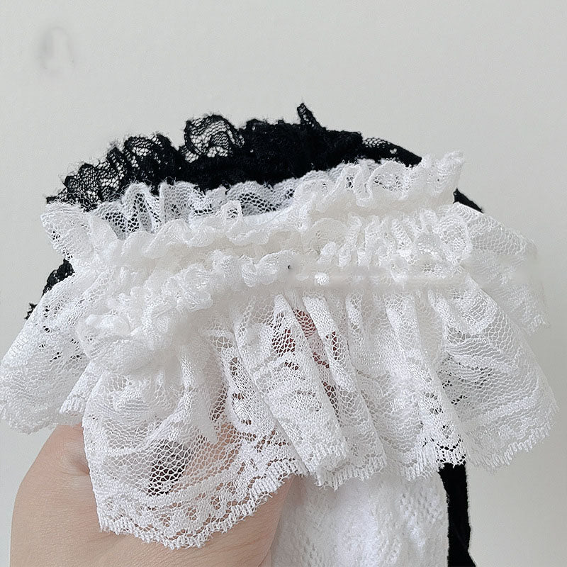 Fashion Simple Hollow Mesh Lace Women's Socks
