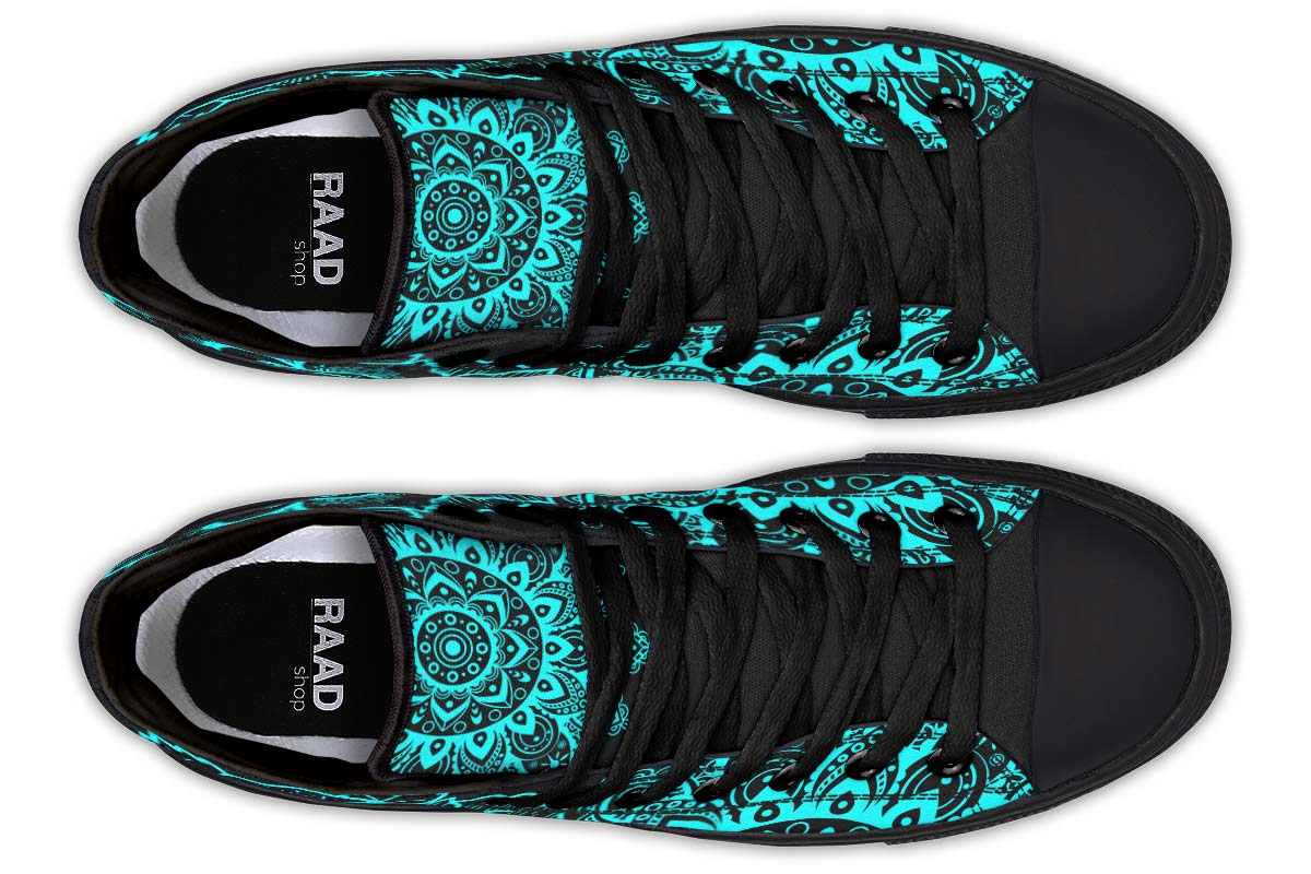 Men's And Women's Fashion Color Printing High-top Canvas Shoes